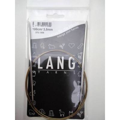 Lang Yarns Rundstricknadeln aus Metall, Stärke 3,5mm, Länge 100cm