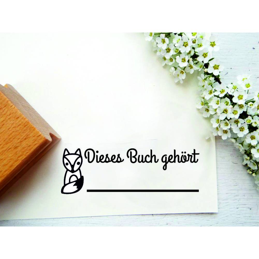 Stempel zur Einschulung "Dieses Buch gehört... ODER "Dieses Heft gehört" für die Schultüte Geschenk Bild 1