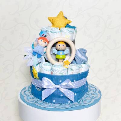 Windeltorte Schutzengel zur Geburt
