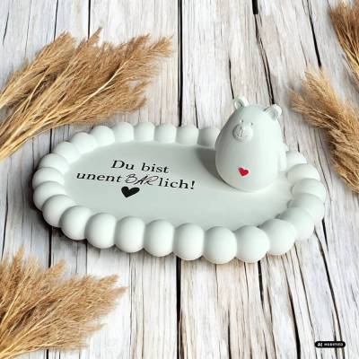 Handgefertigtes Deko-Set „Du bist unentbärlich“ – Perfekte Geschenkidee