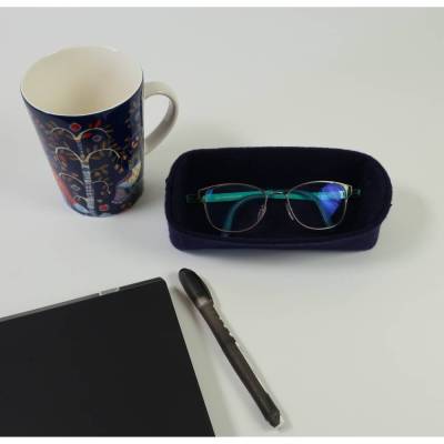 Brillenablage aus Filz – Handgenähte Brillenaufbewahrung als praktisches Geschenk 