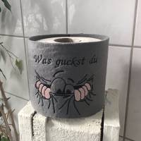 ToilettenpapierBanderole  KlopapierBanderole  Freche Sprüche  Geschenk  Unikate - was guckst du ?