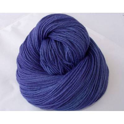 Handgefärbtes ultraweiches Merinogarn jeansblau 100g/360m, Strickwolle, Strickgarn, Webgarn, Häkelgarn