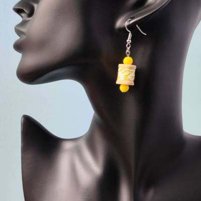 Statement-Ohrringe Garnrollen – Schmucke Geschenkidee für Handarbeitsfans