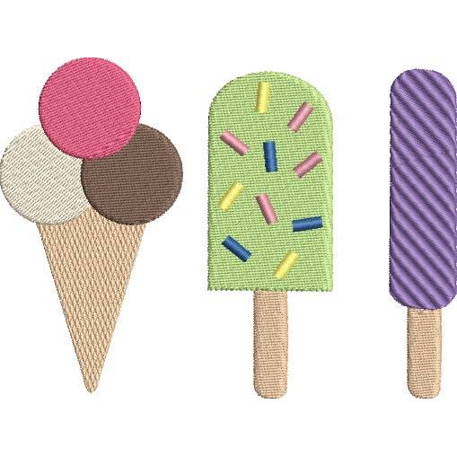 Stickdatei Eis Set 7-teilig Bild 9