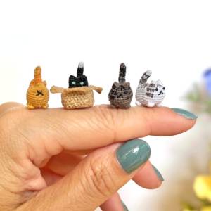Gehäkelte Mini Katze - Perfektes Geschenk für Katzenbesitzer und Katzenliebhaber