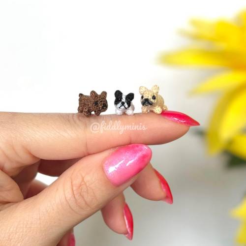Gehäkelte Französische Miniatur Bulldoge - Perfektes Geschenk für Hundebesitzer und Hundeliebhaber