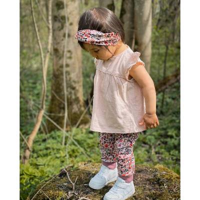 Baggypants Pumphose für Babys/Kinder Aquarell Blumen rot altrosa