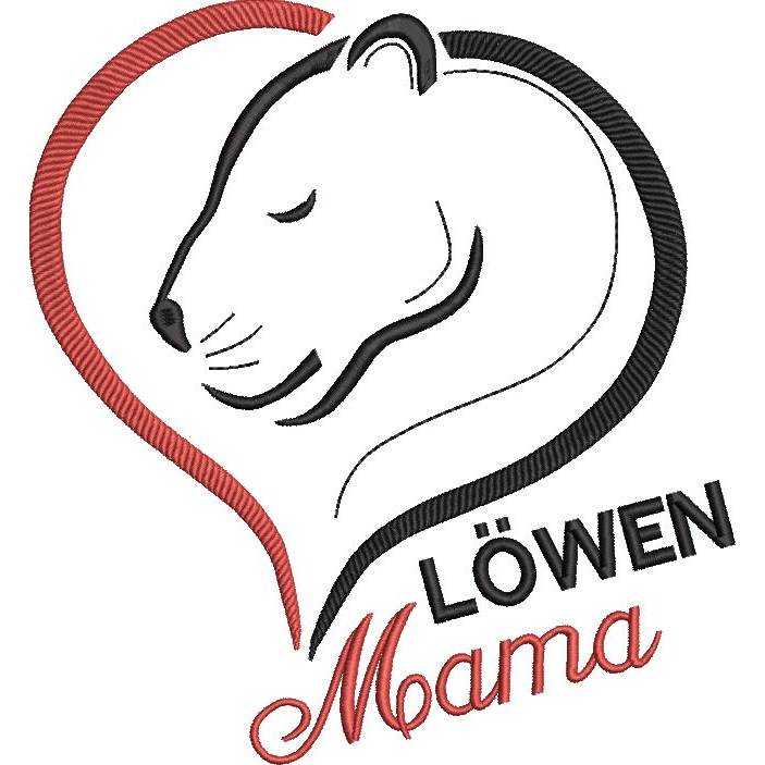 Stickdatei Löwen Mama Löwin Lion Bild 9
