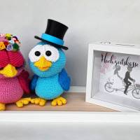 Hochzeit Hochzeitskasse Spardose Hochzeitsgeschenk Geldgeschenk Vogelhochzeit Brautpaar Amigurumi Hochzeitsdeko