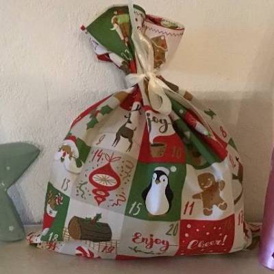 Nikolausbeutel Weihnachtsbeutel  Geschenksäckchen Unikat - Kalender