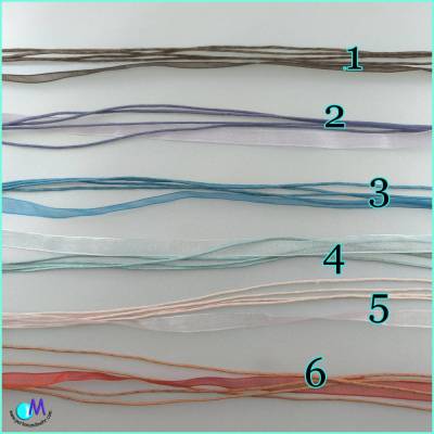Organza-Wachsbandketten in tollen Farben ART Z3