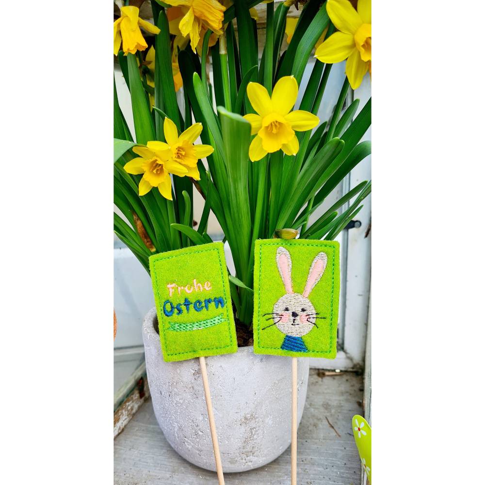 Stickdatei ITH Ostern Deko Schild Bild 3