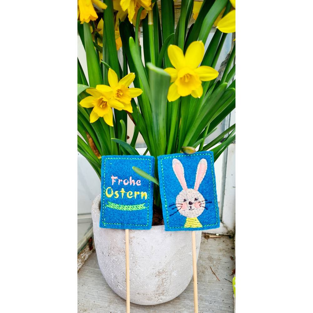Stickdatei ITH Ostern Deko Schild Bild 4