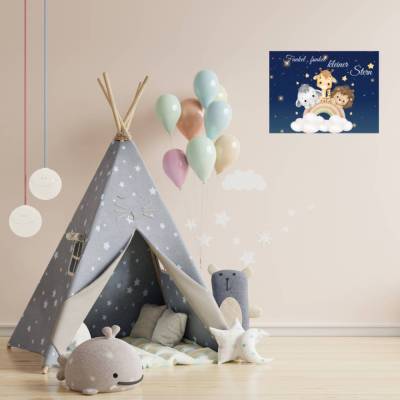 Blechschild Kinderzimmer, Deko Schild, Wandschild,  Schild mit Sprüchen, Wanddeko, Home Deko, Blech, Geschenkidee