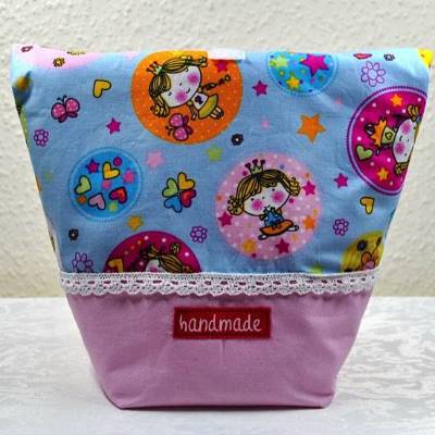 Vespertäschchen, Lunchbeutel, Frühstückstasche für Kinder-Prinzessin