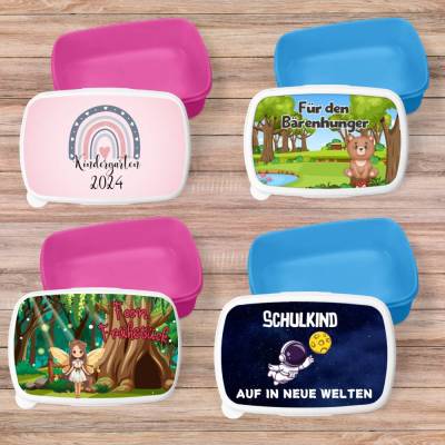 Brotdosen für Kinder, Luchbox Kinder, Geschenk zur Einschulung, Kita, Schule, Brotdose für Jung, Brotdose für Mädchen