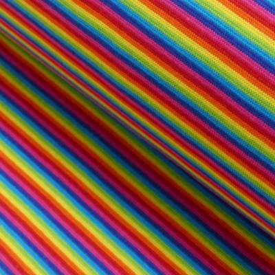 Bund Bündchen Regenbogenstreifen bunt  Oeko-Tex Standard 100(1m/12,00€)