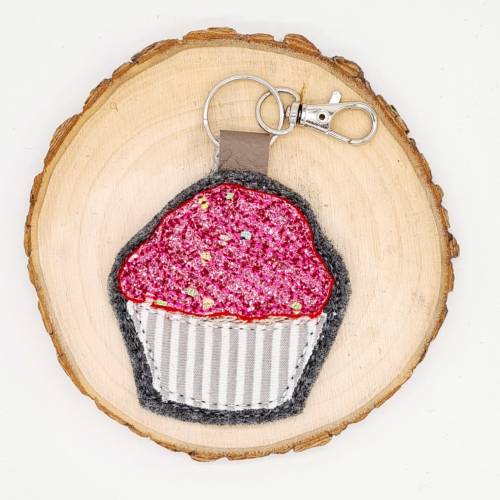 Stickdatei Anhänger Cupcake ITH