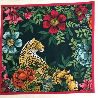 Ein Panel Baumwollstoff mit Tiermotiv