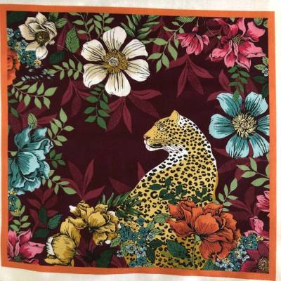 Ein Panel Baumwollstoff mit Tiermotiv