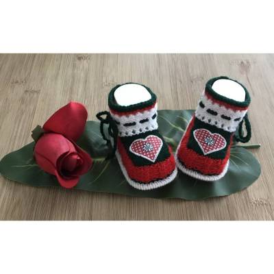 Babyschuhe gestrickt, Babyschühchen, Babysocken *Martha*