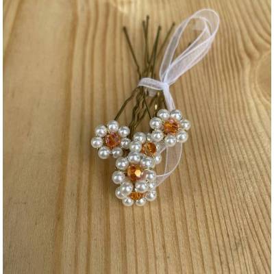 Haarnadeln "Perlen" 5er-Set