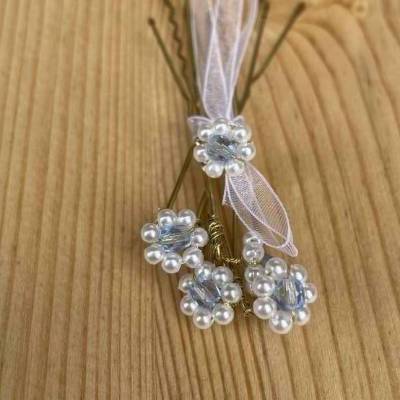 Haarnadeln "Perlen" 5er-Set