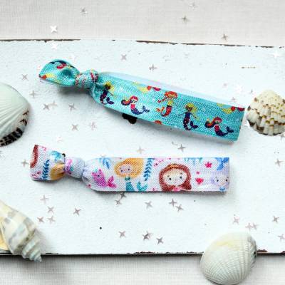 Dehnbares Kinderarmband mit Meerjungfrau | Buntes Gastgeschenk für den Kindergeburtstag