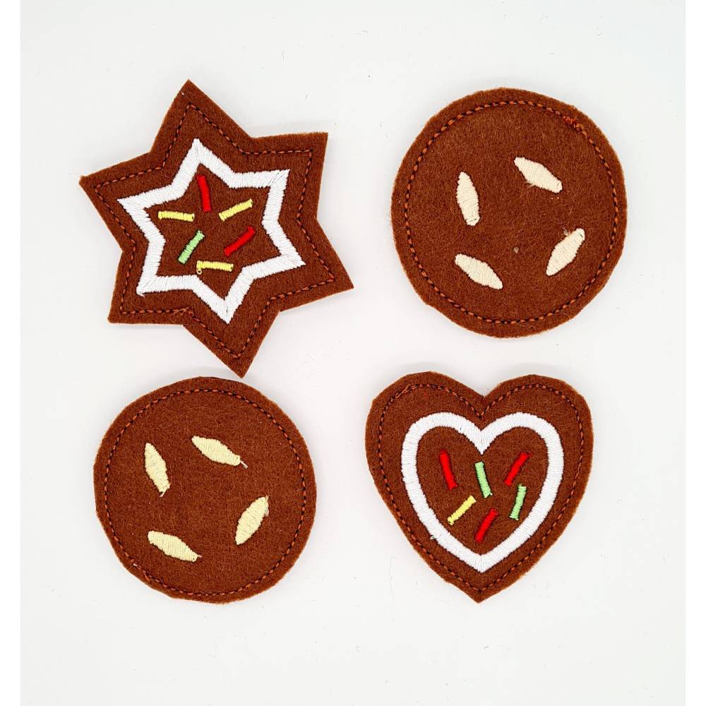 Stickdatei Plätzchen Weihnachten ITH 6 teiliges Set Bild 3