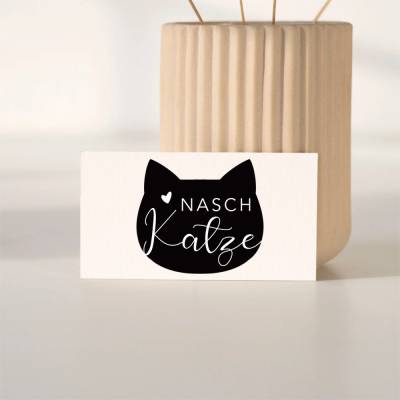 Vinylaufkleber "Naschkatze" | Vinylaufkleber für Dosen & Gläser