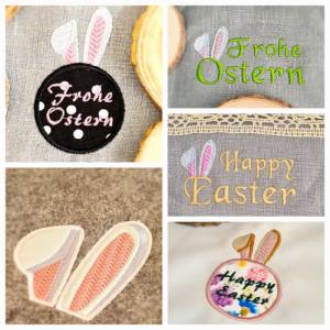 Stickdatei Hasenohren zu Ostern Set 10 x 10