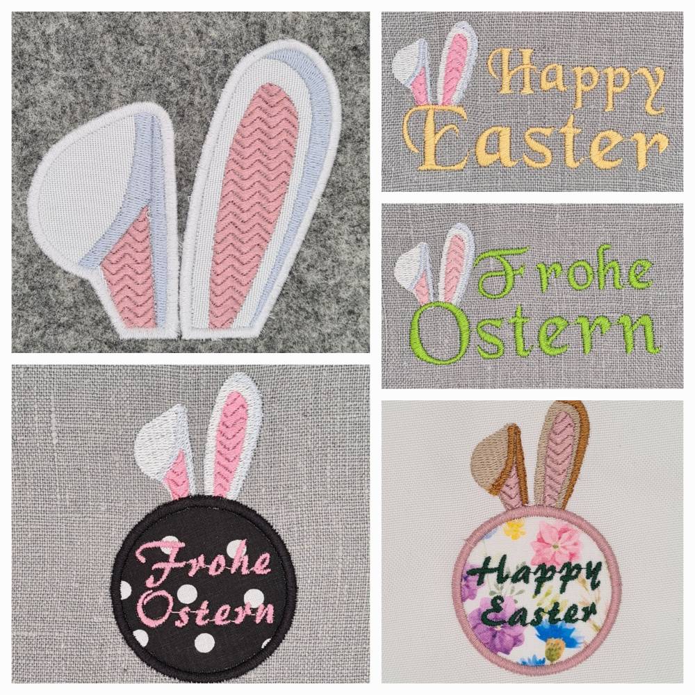 Stickdatei Hasenohren zu Ostern Set 10 x 10 Bild 7