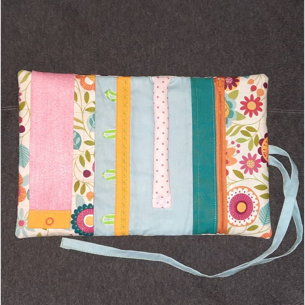 Kleine Schmuckrolle, Schmucketui, Schmucktasche, Schmuckaufbewahrung Bild 2
