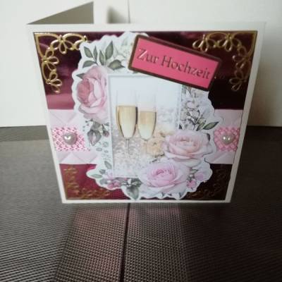 Glückwunschkarte zur Hochzeit
