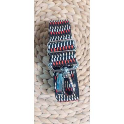 Taschengurt verstellbar braun-rot-beige, Gurtband mit Karabiner in vielen verschiedenen Farben