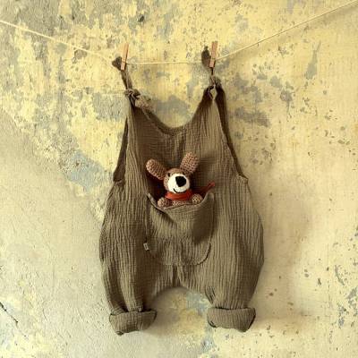 KHAKI Musselin Jumper HITZEFREI  Baby und Kind zimtblüte