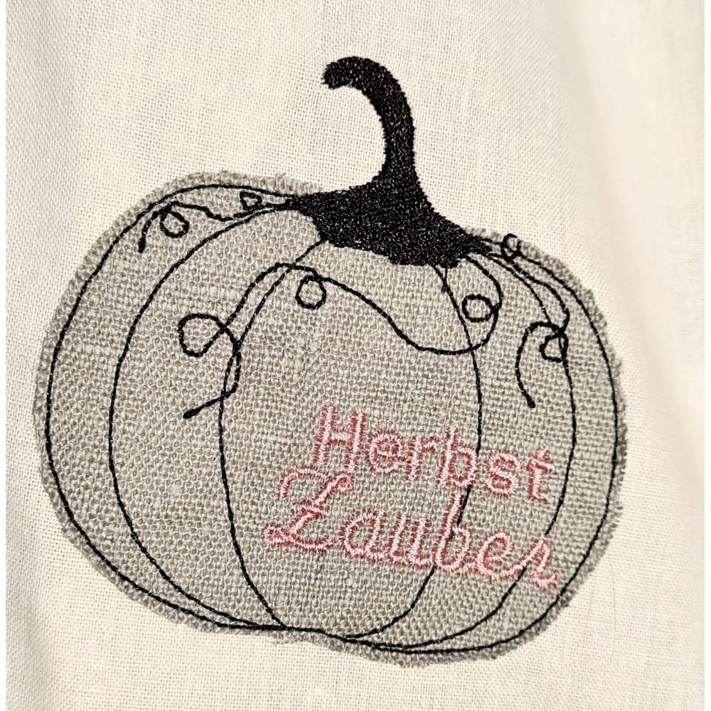 Stickdatei Kürbis Herbst Zauber Applikation Pumpkin 10 x 10 Bild 4