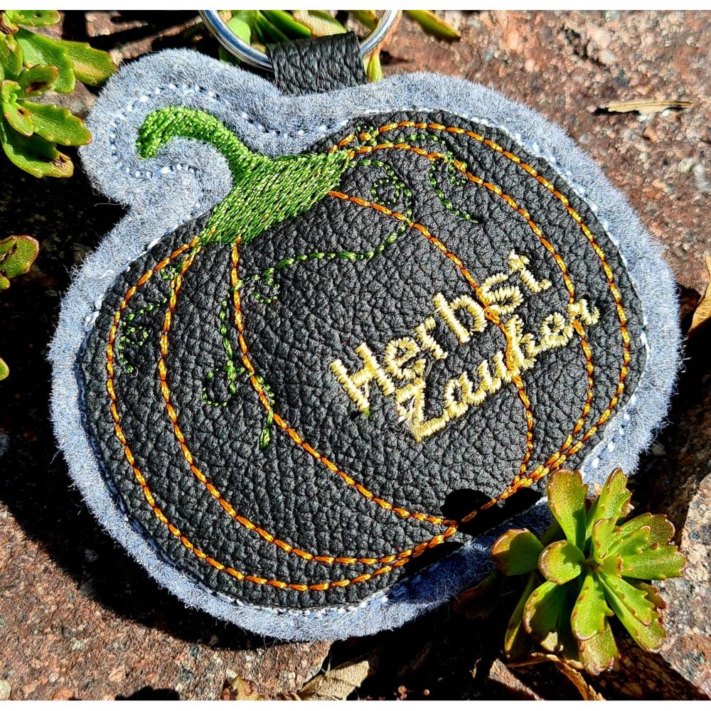 Stickdatei Kürbis Herbst Zauber Applikation Pumpkin 10 x 10 Bild 6