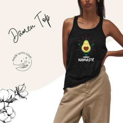 Damen Tank-Top, Damen Top, Damenoberteil ohne Ärmel, Sommer Top, Sommerliches Oberteil, Yoga Oberteil für Damen, Geschen