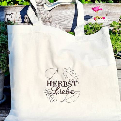 Stickdatei Herbstliebe Spruch 10x10 15x15 16x26 20x20 20x28