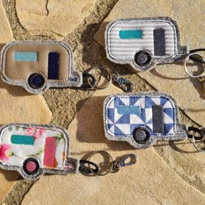 Stickdatei Anhänger Wohnwagenanhänger Camper ITH