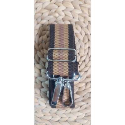 Taschengurt verstellbar braun, Gurtband mit Karabiner in vielen verschiedenen Farben