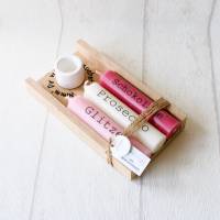 Handgefertigtes Geschenkset: Kerzen & Kerzenständer – Kleine Aufmerksamkeit - individuell