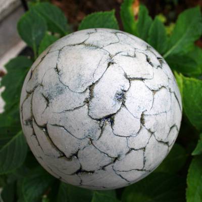 Stabkugel Stangenkugel aus Keramik frostfeste Gartenkeramik