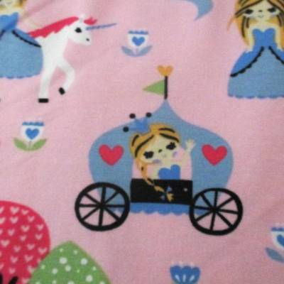 French Terry Annabelle - Prinzessin rosa  unangeraut  (1m/15,00€)