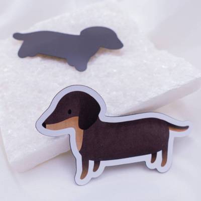 Magnet Dackel Hund Kühlschrankmagnet Hunderasse - Geschenk Geburtstag Hundeliebhaber - Geschenk Einweihung DogMom