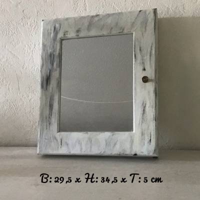 Schlüsselkasten mit Spiegel * Schlüsselbord * Shabby Chic * ausgefallenes * UNIKAT