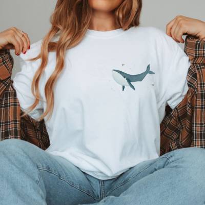 Tshirt Wal BioBaumwolle&Vegan Island Buckelwal - Skandinavien Shirt Meerestiere - Wale Souvenir Adventure - Outdoor Shir