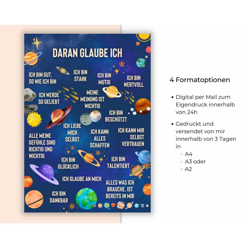 LoaHak Einladungskarten Planeten & Rakete – 20 Stück + Umschläge ★ 10,2 X 15,2 Cm ★ Für Kinderpartys